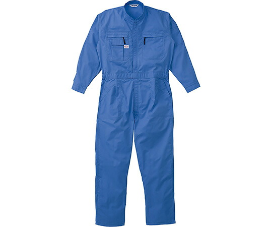 店内全品ポイント5倍★要エントリー★山田辰 つなぎ服　マリンブルー　5L 1着 1-5750-MB-5L｜Shop de clinic店