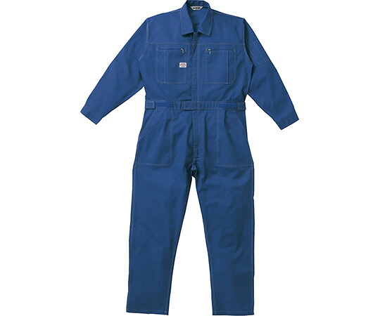 山田辰 つなぎ服 ネイビーブルー S 1着 1-5950-NB-S 研究・実験用品-花・ガーデン・DIY-設備