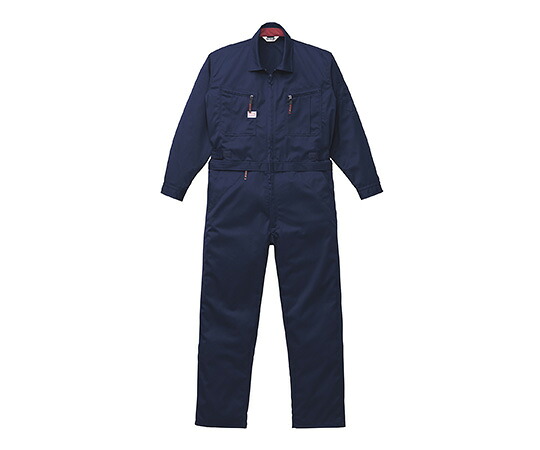 山田辰 腰欠けら式つなぎ服 ネイビーブルー M 1着 1-6900-NB-M