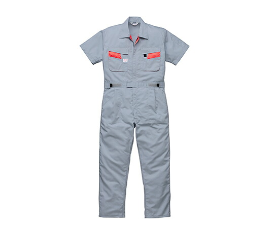 山田辰 半袖つなぎ服　シルバーグレー　L 1着 1-8301-SG-L 9,231円