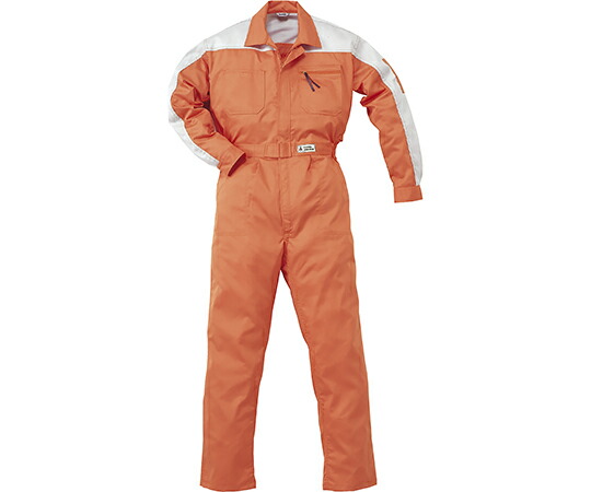 山田辰 つなぎ服 オレンジ色 3L 1着 12-107-OR-3L