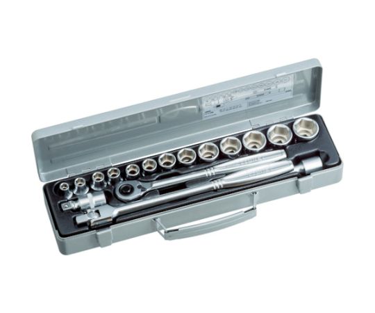 TONE ソケット鍵仕掛ける 差込角12.7粍 17点仕掛ける 6角（8粍～） 750MS 1仕掛ける 医薬品・コンタクト・介護-その他