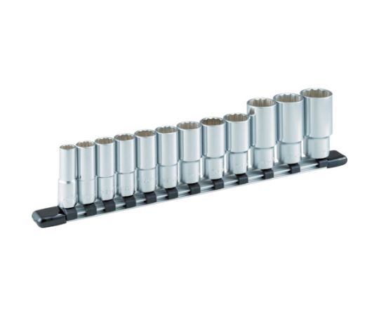 TONE ディープソケットセット（12角・保持者付） 12pcs 差込角9.5粍 HDL312A 1仕掛ける