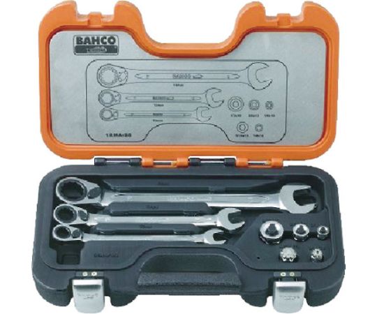 店内全品ポイント5倍★要エントリー★バーコ ラチェットコンビレンチ&アダプターセット 1RMA/S8 1セット|Shop de clinic店