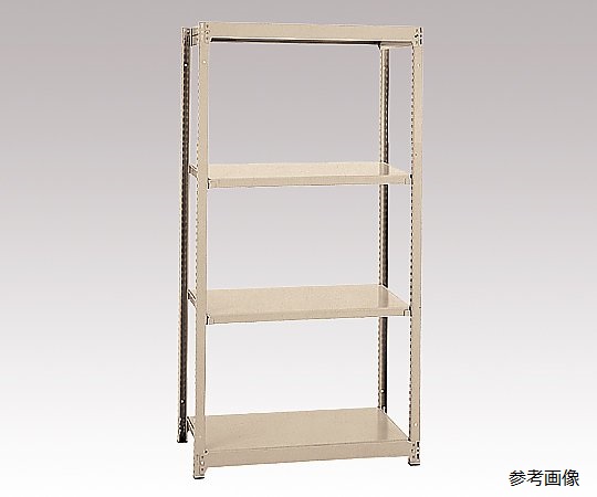 アズワン 軽中量ボルトレスラック　4段　1202×609×2107mm（耐荷重：200kg/段） 1台