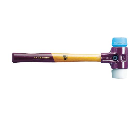ロームヘルド・ハルダー シンプレックスハンマー TPE（青）ポリエチレン（白）頭径60粍 3017.060 1本 医薬品・コンタクト・介護-その他