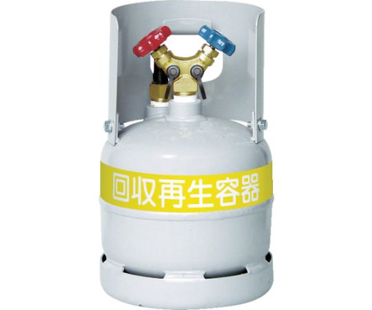 アサダ フロン回収ボンベ　フロートセンサー付　6L　無記名 TF090 1本
