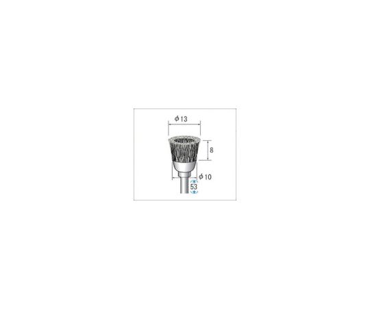 ナカニシ ワイヤーブラシ　スチール　（1Pk（袋）\u003d10本入） 50535 1パック(10本入)