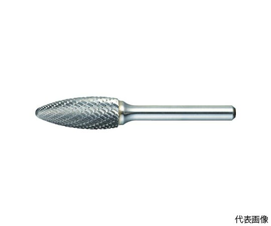 トラスコ中山 超硬バー　楕円型　Φ16X刃長37X軸6　シングルカット TB51C160S 1本｜Shop de clinic店