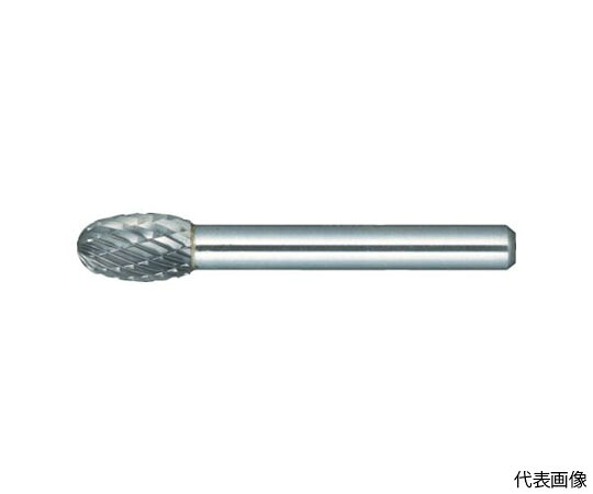 トラスコ中山 超硬バー　タマゴ型　Φ12.7X刃長22X軸6　コースカット TH6C127 1本