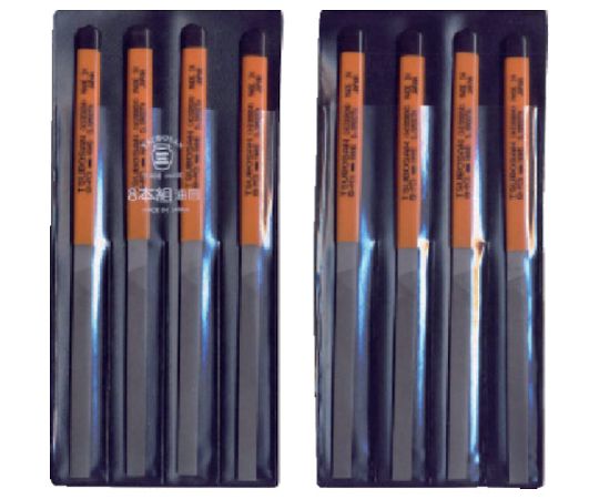 店内全品ポイント5倍★要エントリー★ツボサン 組ヤスリ 8本組 平 油目 HI008-04 1セット(8本入)|Shop de clinic店