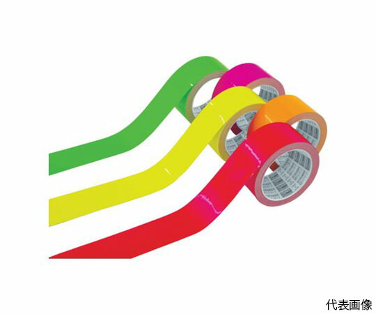 トラスコ中山 蛍光ラインテープ100mmx10m　レッド TLK-10010R 1巻
