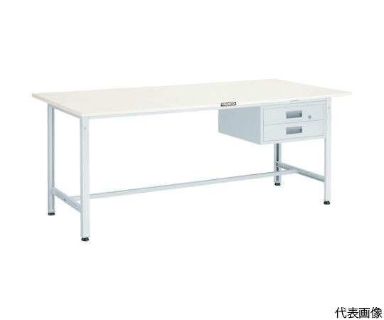 トラスコ中山 AE型進め方台 1800X900XH740 2段引出付 W色 AE-1809F2 W 1台