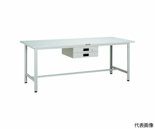 トラスコ中山 SAE型作業台 1800X750XH740 薄型2段引出付 DG SAE-1800UDK2 DG 1台