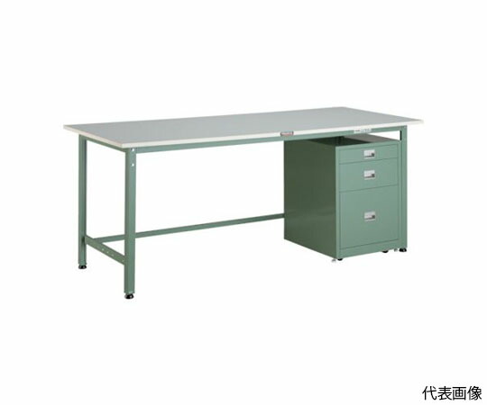 トラスコ中山 RAE型作業台　1800X900XH740　3段キャビネット付 RAE-1809UDC111 1台 68,974円