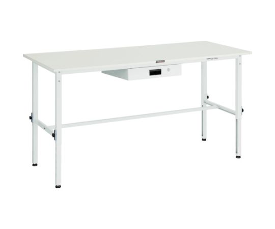 トラスコ中山 AEM型高さ合わせるやり方台 1800X750 薄型1段引出付 W色 AEM-1800UDK1 W 1台