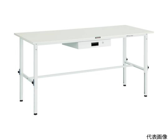 トラスコ中山 AEM型高さ合わせるやり方台 1800X900 薄型1段引出付 W色 AEM-1809UDK1 W 1台
