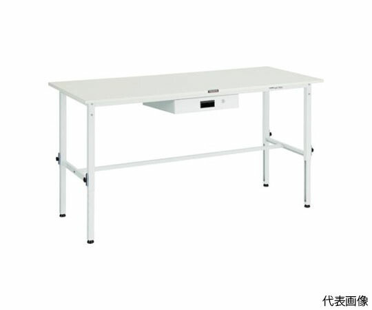 トラスコ中山 RAEM型高さ調節するやり方台 1800X750 薄型1段引出付 W色 RAEM-1800UDK1 W 1台