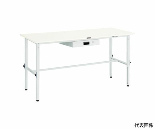 トラスコ中山 SAEM型高さ調整作業台　1800X900　薄型1段引出付　W色 SAEM-1809UDK1 W 1台