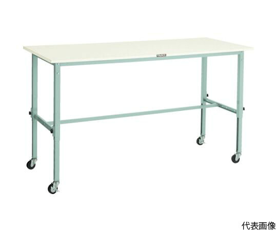 トラスコ中山 AEM型高さ合わせる進め方台 900X600 75φ拷問台付 W色 AEM-0960C75W 1台