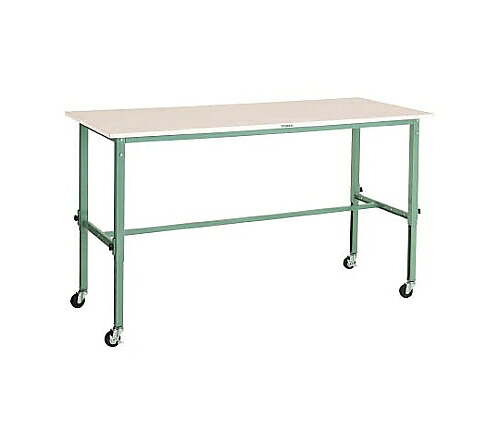 店内全品ポイント5倍★要エントリー★トラスコ中山 RAEM型高さ調節作業台 1500X750 φ75キャスター付 RAEM1500C75 1セット｜Shop de clinic店