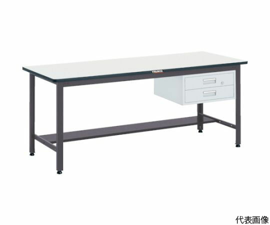 トラスコ中山 AEWP型作業台 1800X900XH740 2段引出付 AEWP-1890F2 1台