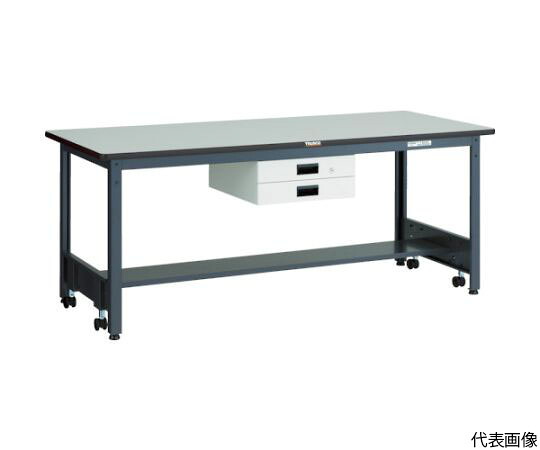 トラスコ中山 CFWR型作業台　1800X750XH740　薄型2段引出付 CFWR-1875UDK2 1台