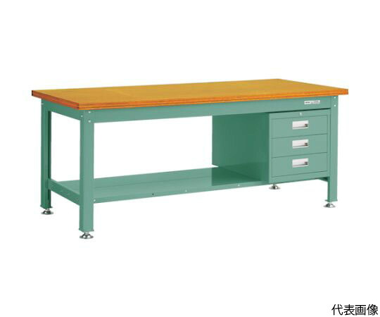 店内全品ポイント5倍★要エントリー★トラスコ中山 DW型作業台　1800X900XH740　3段引出付 DW-1809D3 1台｜Shop de clinic店