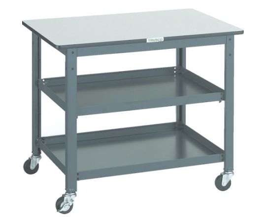 トラスコ中山 WHT型作業台補助テーブルワゴン　900X600XH740 WHT-6090 1台