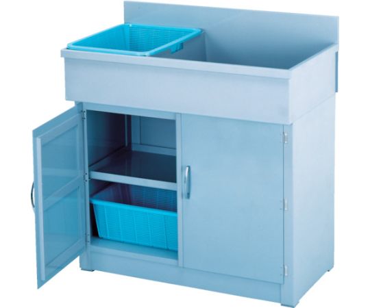 店内全品ポイント5倍★要エントリー★新光化成 塩ビ流し台 (2槽シンク) SN-90W 1台|Shop de clinic店
