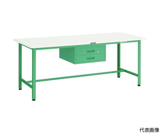 トラスコ中山 AE型御勤め台 900X600XH740 2段引出付 DG色 AE-0960F2 DG 1台