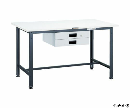 トラスコ中山 AE型やり方台 1800X750XH740 薄型2段引出付 AE-1800UDK2W 1台