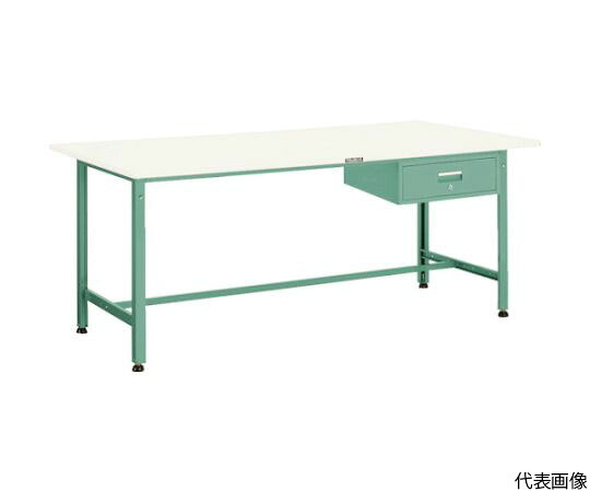 トラスコ中山 AE型やり方台 1800X900XH740 1段引出付 W色 AE-1809F1 W 1台