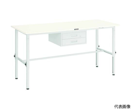 トラスコ中山 AEM型高さ合わせる進め方台 1800X900 2段引出付 GN色 AEM-1809F2 1台