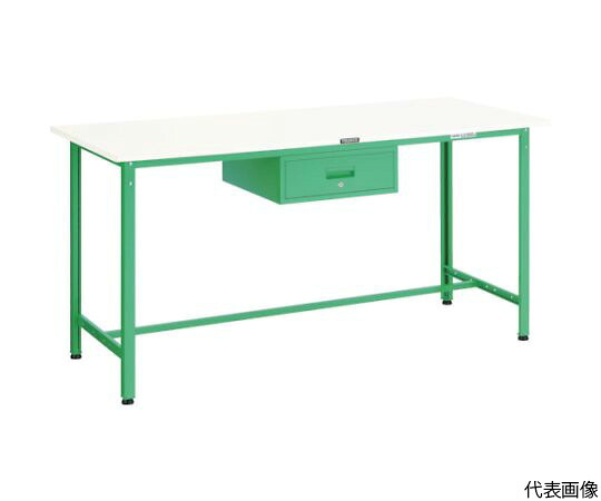 トラスコ中山 HAE型立作業台　1800X750XH900　1段引出付　W色 HAE-1800F1 W 1台