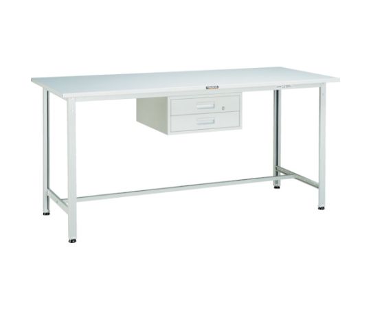 トラスコ中山 HRAE型作業台　1800X750XH900　2段引出付　W色 HRAE-1800F2 W 1台