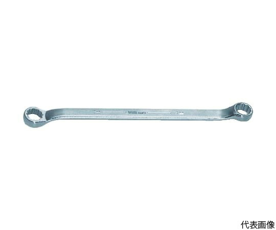 WILLIAMS 両口めがねレンチ 10度オフセット 12角 対辺寸法22×24mm JHWBWM-2224 1丁