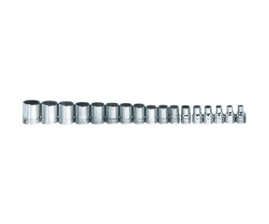 WILLIAMS 3/8ドライブ　ソケットセット　12角　17個 JHWMSB-17RC 1セット(17個入)