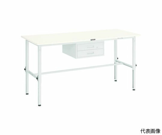 トラスコ中山 RAEM型高さ合わせるやり方台 1800X900 2段引出付 GN色 RAEM-1809F2 1台