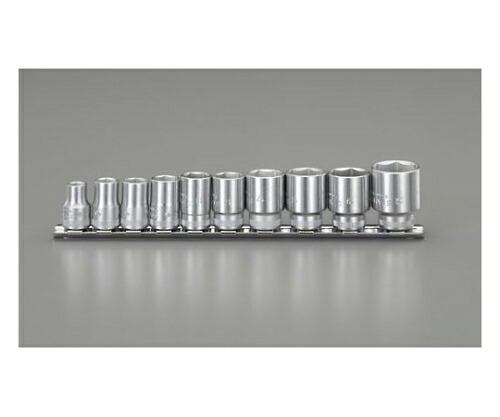 エスコ ソケットセット　3/8DR EA617YC 1セット