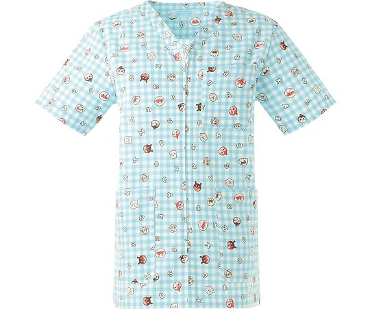 店内全品ポイント5倍★要エントリー★KAZEN スクラブ（男女兼用）　サックス　4L ANP135-71 4L 1枚｜Shop de clinic店