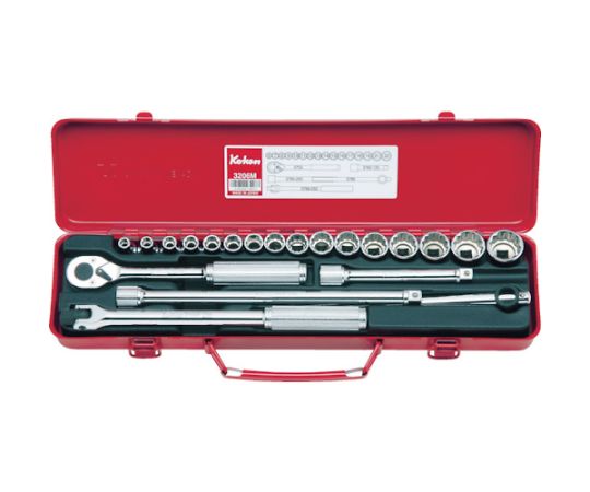 山下工業研究所 ソケットセット　差込角9.5mm 3206M 1セット
