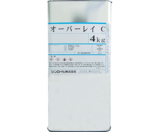 シンロイヒ オーバーレイC　4kg　クリヤー 2000BW 1缶