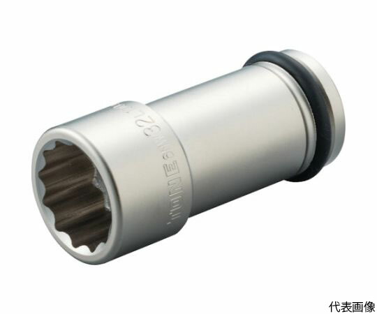 TONE インパクト用ロングソケット（12角） 対辺寸法46mm 差込角19.0mm 6NW-46L100 1個