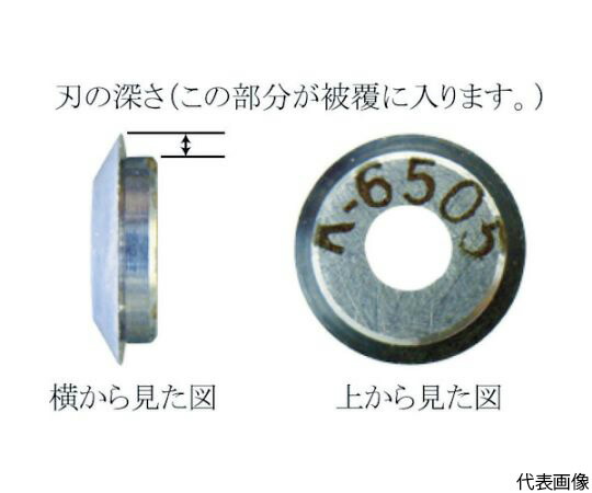 東京アイデアル リンガー　替刃　適合電線（mm）：被覆厚0.41～ K-6502 1枚