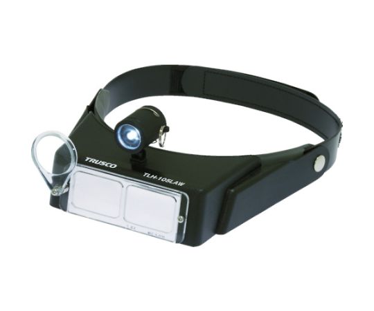 トラスコ中山 LEDライト付ヘッドルーペ TLH-105LAW 1個