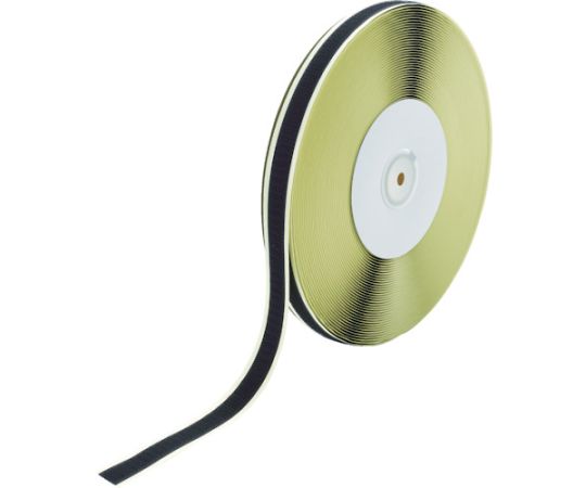 トラスコ中山 神通力磁気テープR 糊付A側 16mm×25m 黒 TMAN-1625-BK 1巻