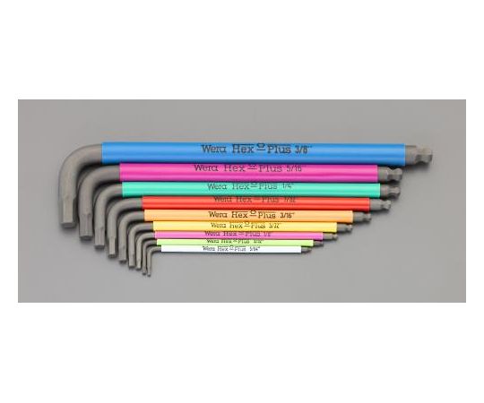 店内全品ポイント5倍★要エントリー★エスコ [Ball-Hex-Plus]キーレンチ 5/64-3/8" (9本組) EA573WF-190A 1組｜Shop de clinic店
