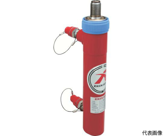 理研機器 ポンプ式油圧ジャッキ 複動式油圧シリンダ 揚力50kN ストローク75mm MD05-75VC 1台
