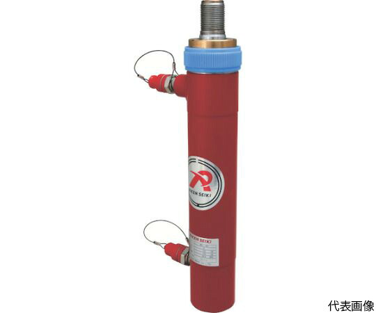 理研機器 ポンプ式油圧ジャッキ 複動式油圧シリンダ 揚力100kN ストローク100mm MD1-100VC 1台